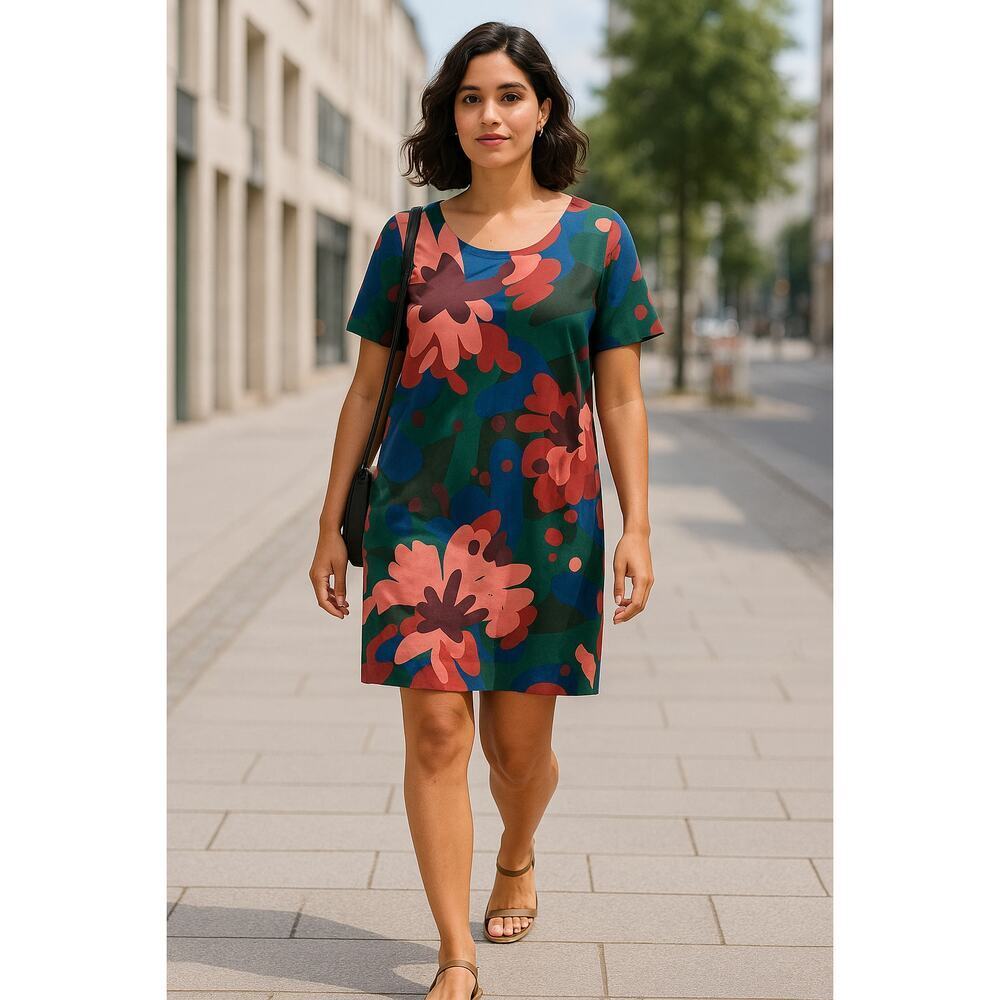 New SKFK Gorane Confettis Dress Size 12 US 44 EU Sustainable Abstract Floral